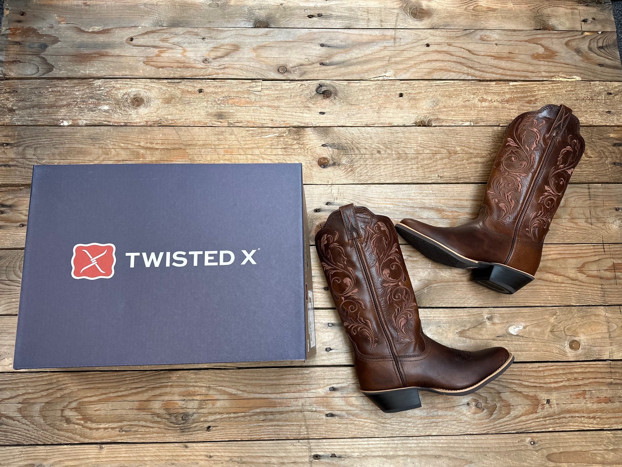 Womens Twisted X 12" Western Boot - Chocolate / Choc (7495251099725)