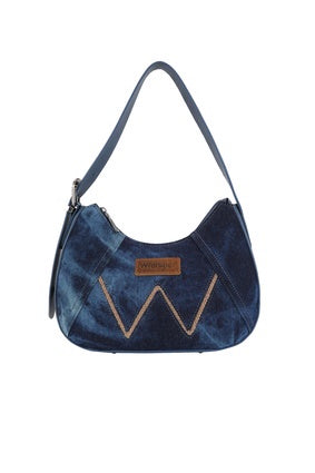 Womens Wrangler Willa Shoulder Bag - Dark or Light Denim