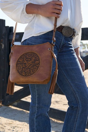 Womens Wrangler Aleta Hand Bag - Tan