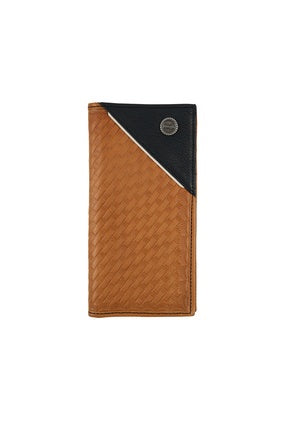 Mens Wrangler Sawyer Rodeo Wallet - Tan / Black