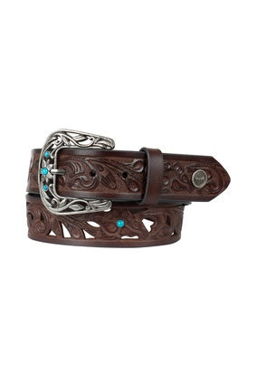 Womens Wrangler Lindy Belt - Dark Tan (7442010964045)