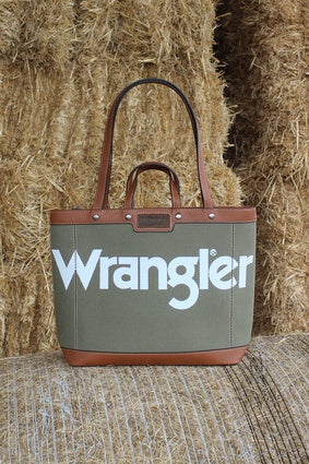 Wrangler Iconic Logo Tote Bag - Khaki (7441987240013)