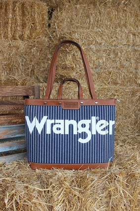 Wrangler Iconic Logo Tote Bag - Navy (7441987403853)