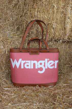 Wrangler Iconic Logo Tote Bag - Pink (7441987502157)