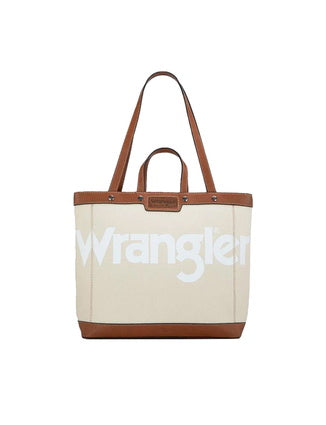 Wrangler Iconic Logo Tote Bag - Natural (7441987338317)