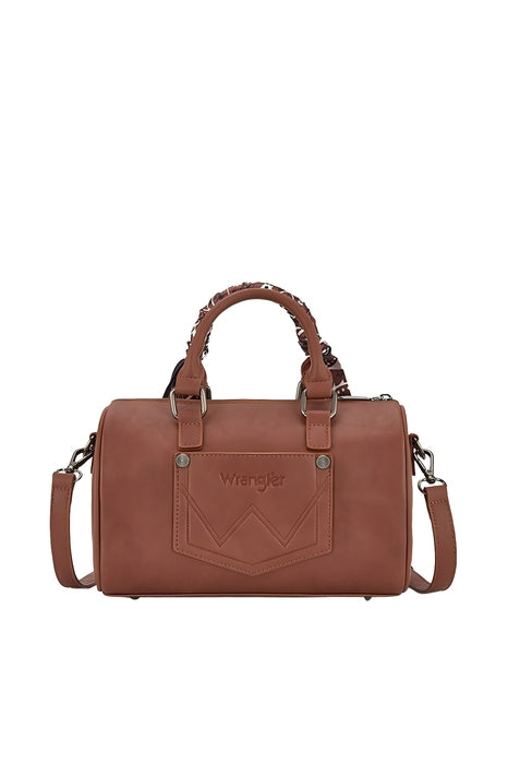 Womens Wrangler Paisley Barrel Bag - Tan or Black