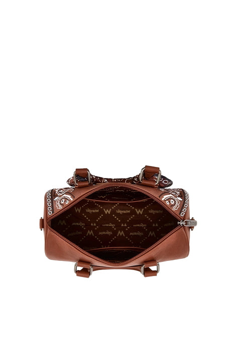Womens Wrangler Paisley Barrel Bag - Tan or Black