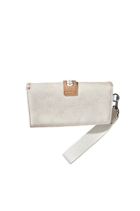Womens Wrangler Avery Wallet Purse with Buckle - Light Tan or Natural