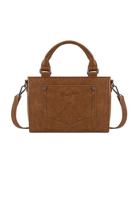 Womens Wrangler Swirl Stich Crossbody Bag - Navy / Tan /Natural