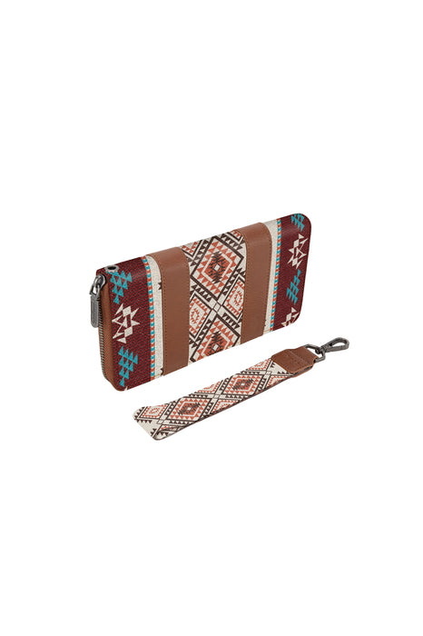 Womens Wrangler Lia Aztec Wallet - Brown