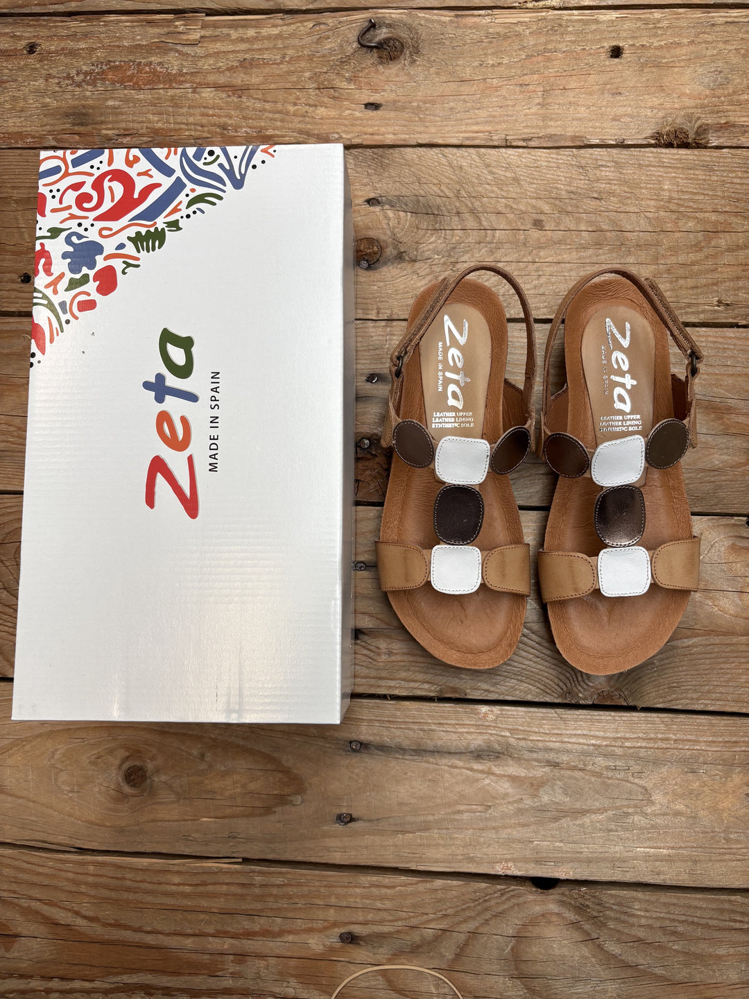 Womens Zeta Ivanna Sandal - Natural / Blanco / Cava