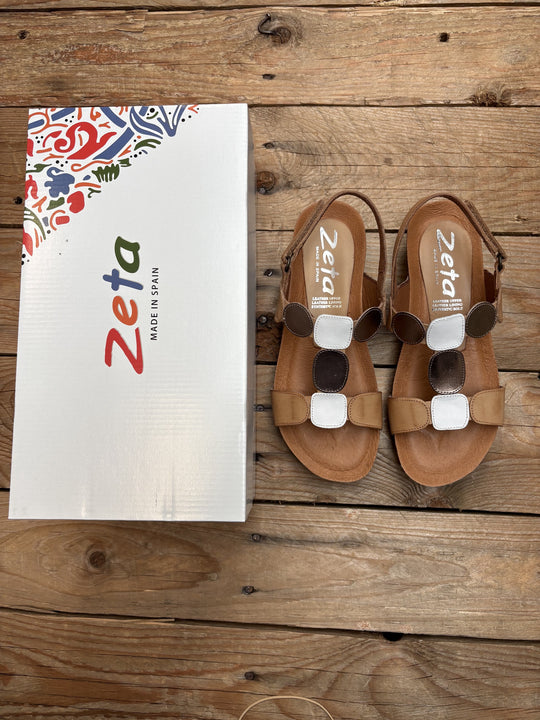 Womens Zeta Ivanna Sandal - Natural / Blanco / Cava