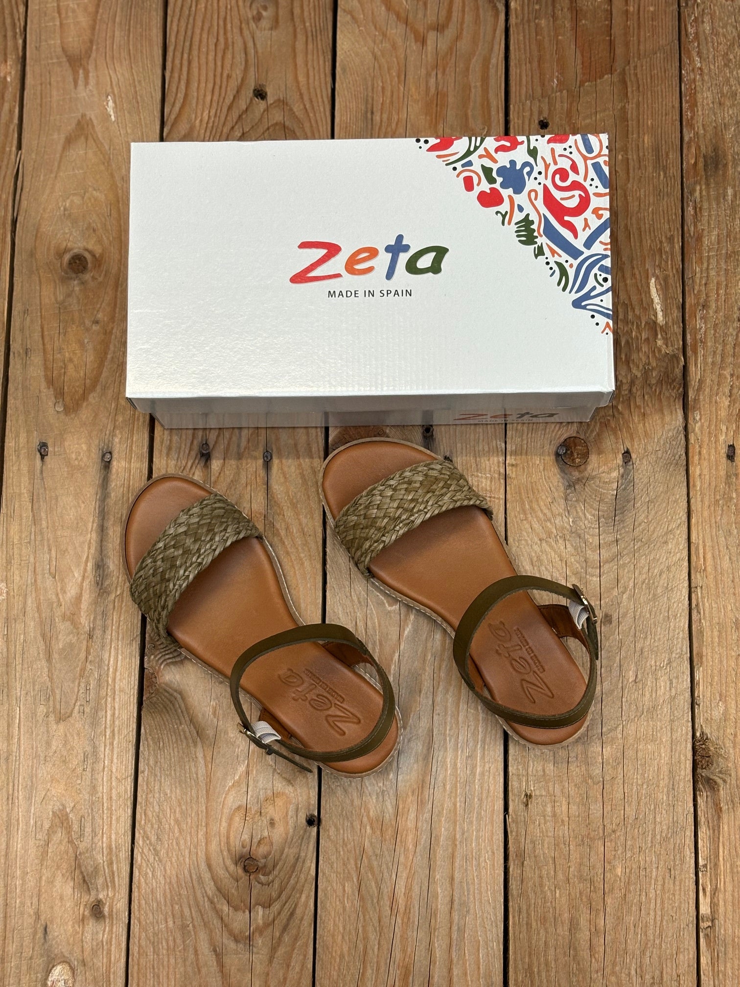 Womens Zeta Lilly Sandal - Combi Kaki (7557852332109)