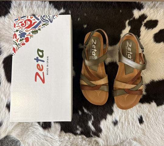 Womens Zeta Ocean Sandal - Cuero / Sahara / Palma