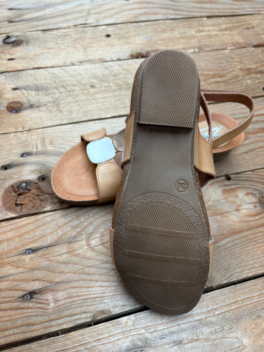 Womens Zeta Ivanna Sandal - Natural / Blanco / Cava