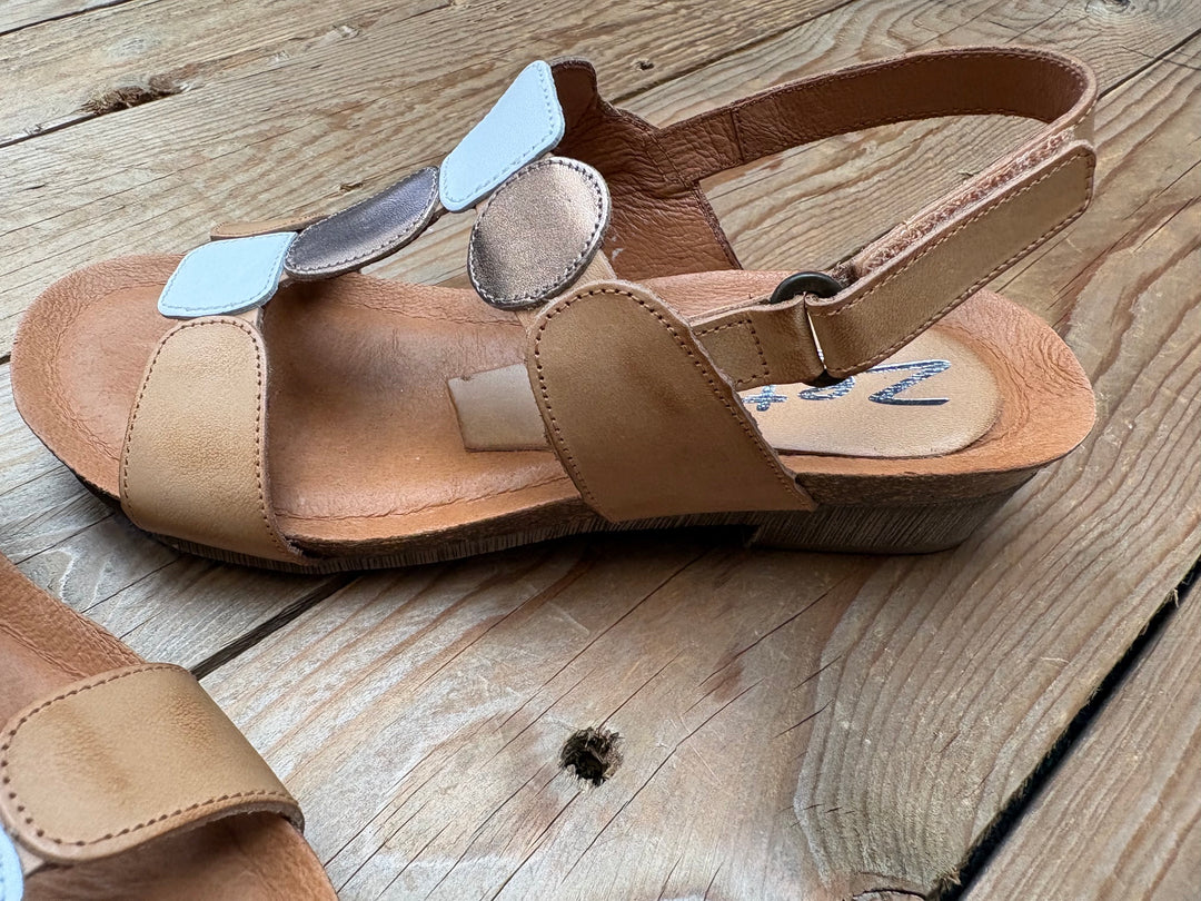 Womens Zeta Ivanna Sandal - Natural / Blanco / Cava