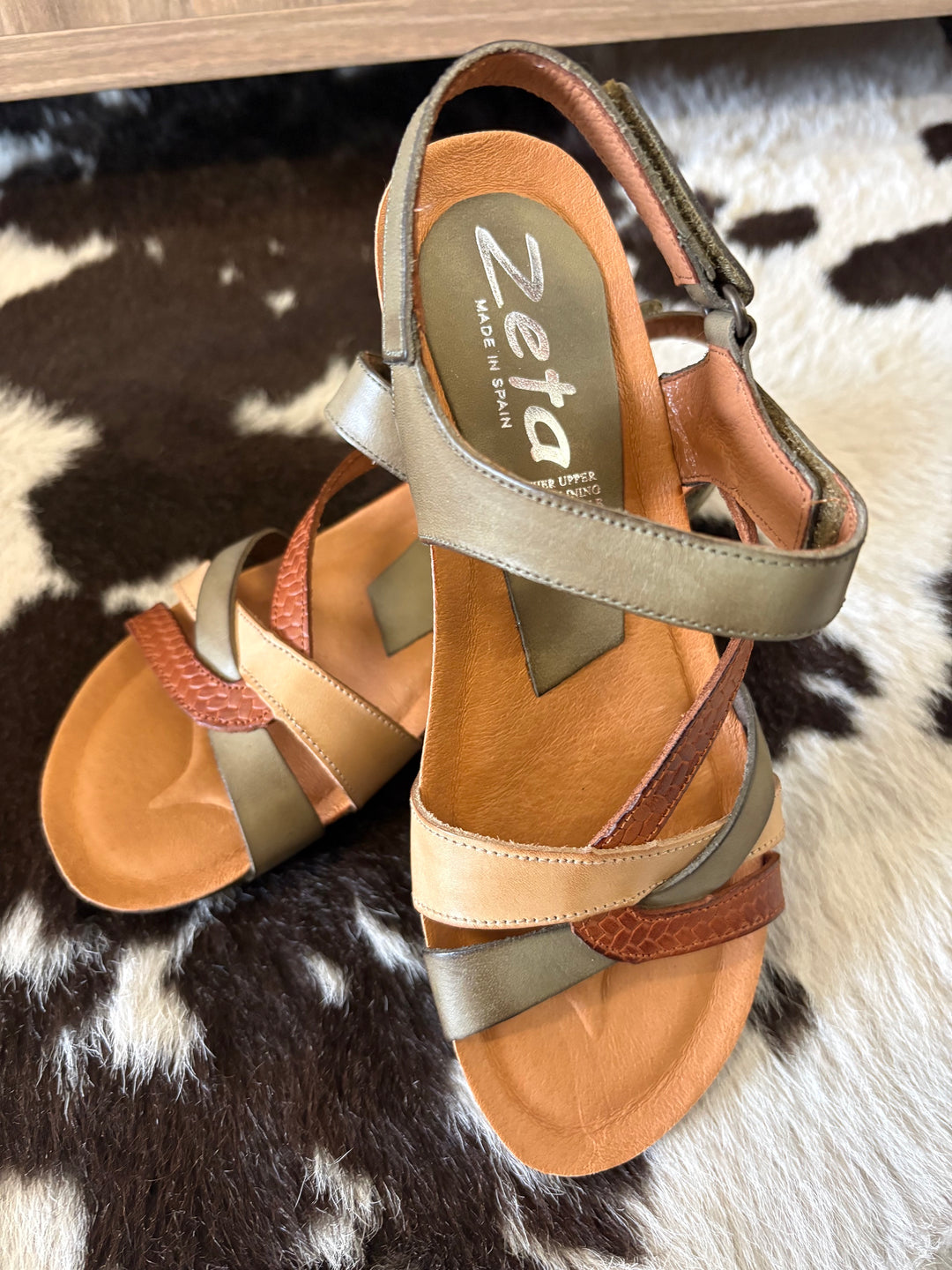 Womens Zeta Ocean Sandal - Cuero / Sahara / Palma