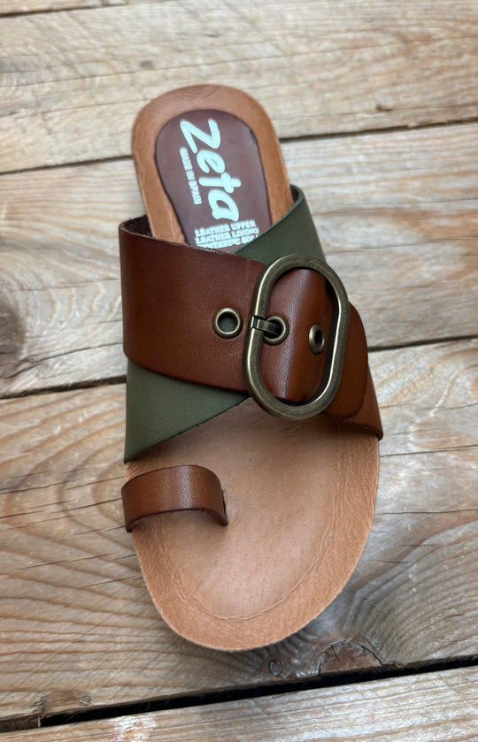 Womens Zeta Rivka Sandal - Roble / Botella