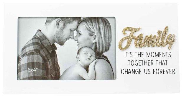 Family - Glitter Photo Frame 6x4 (6833381736525)