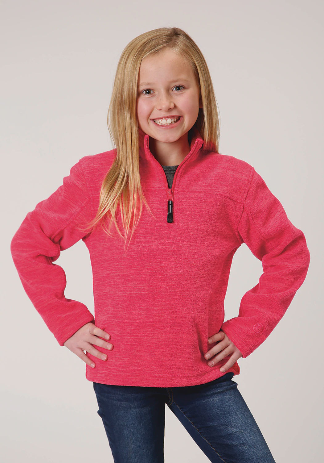 Girls Roper 1/4 Zip Pullover - Pink (6747747582029)