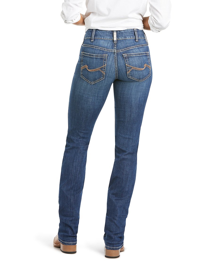 Womens Ariat REAL Myla Irvine Mid Rise Straight Leg Jean (6712021450829)
