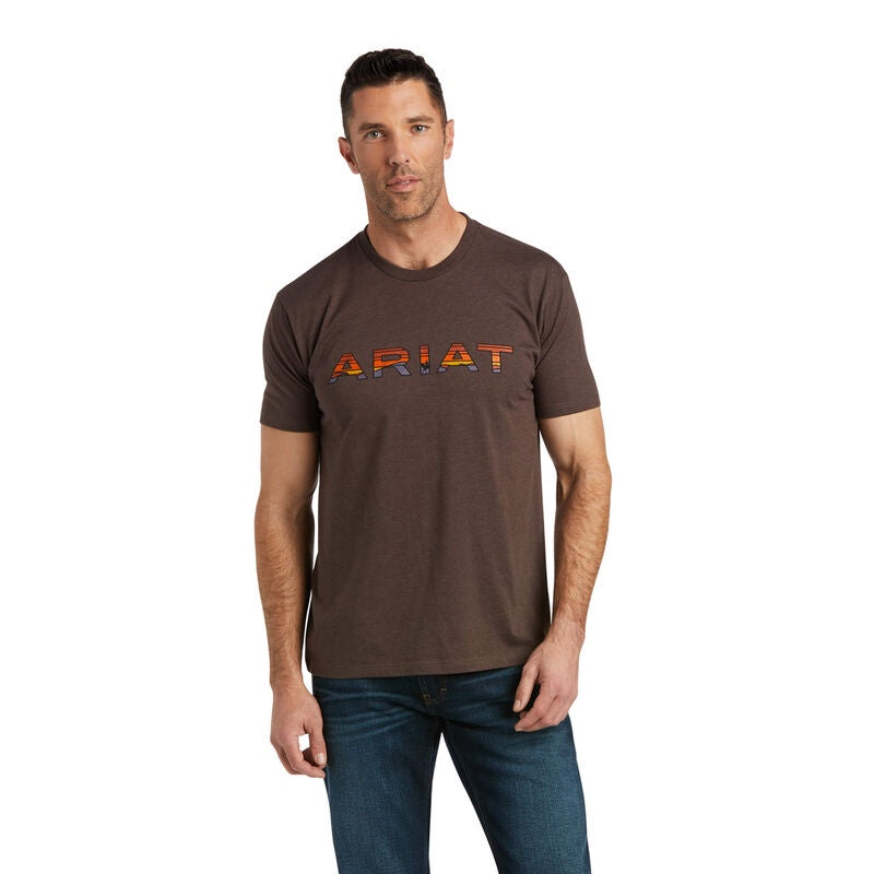 Mens Ariat Dusk Fill Tee - Brown or Grey Heather (6761829924941)