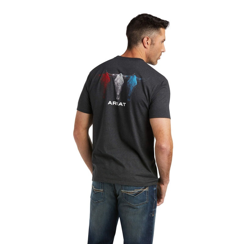 Mens Ariat Halftone USA Tee (6761829990477)