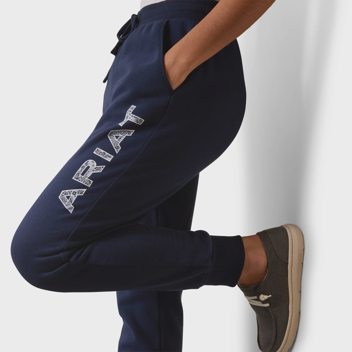 Womens Ariat REAL Jogger Pants - Navy Eclipse (6887587020877)