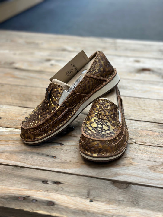 Womens Ariat Cruiser Slip on Shoe - Copper Blanket Embossed (6854970277965)