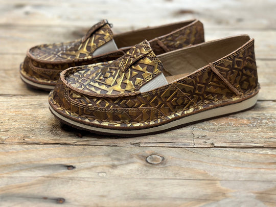 Womens Ariat Cruiser Slip on Shoe - Copper Blanket Embossed (6854970277965)