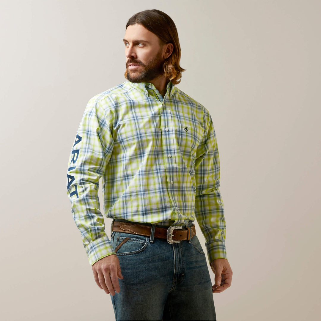 Mens Ariat Pro Series Team Dayton Classic LS Shirt - Tender Shoots (6939861221453)