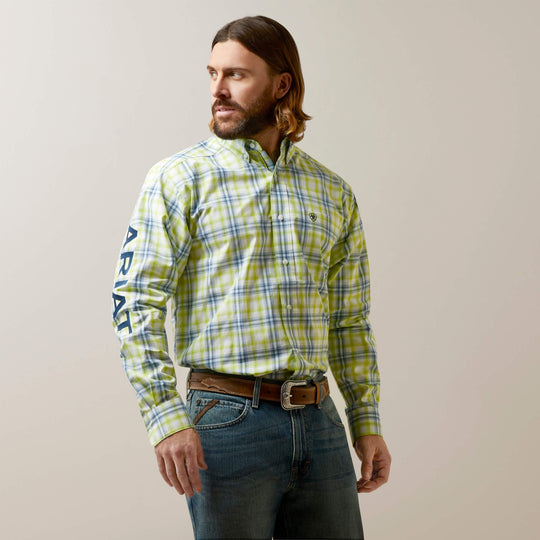 Mens Ariat Pro Series Team Dayton Classic LS Shirt - Tender Shoots (6939861221453)