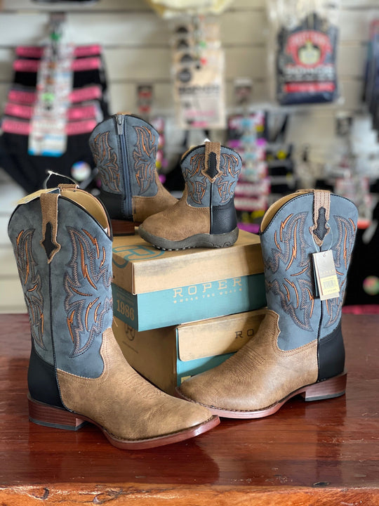 Toddler &amp; Kids Roper Dalton Tan/Blue w21 (6619676508237)