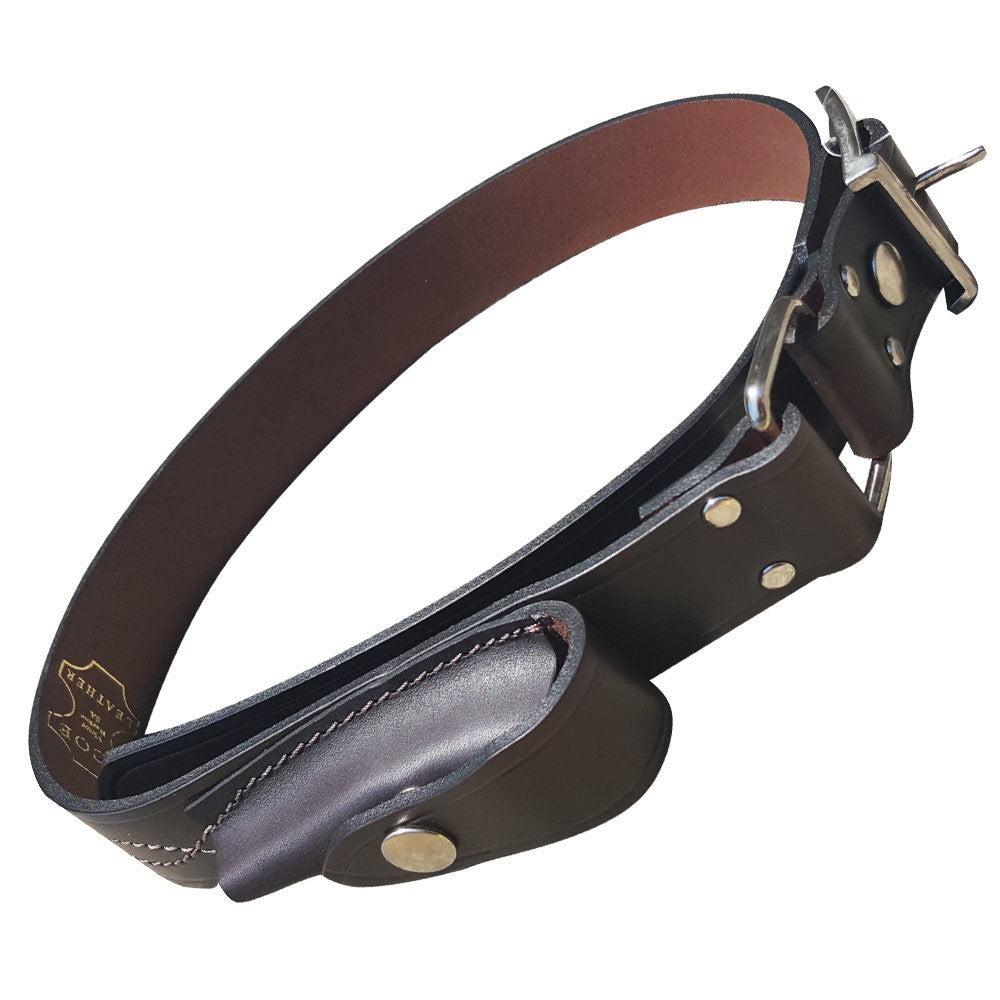 Mens Jcoe Leather Square Buckle Pocket Knife Belt 106J (4893688070221)
