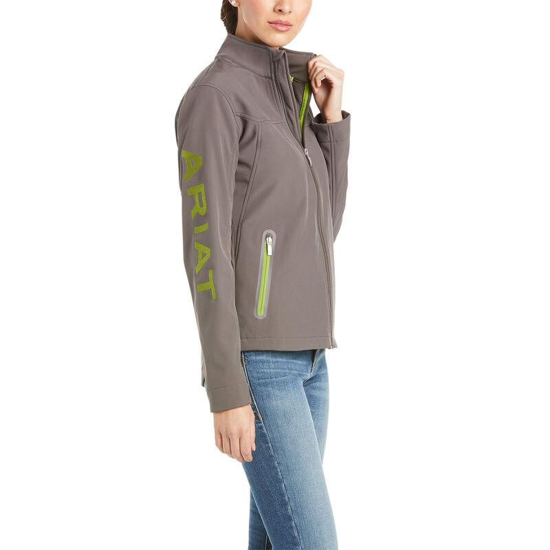 Womens New Team Softshell Jacket - Plum Grey (6613577138253)