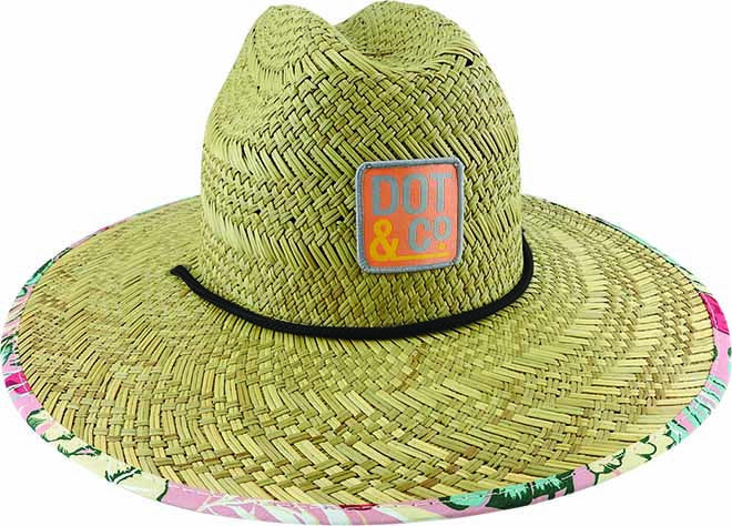 Rush Straw surf Hat - Floral Under (6697838444621)