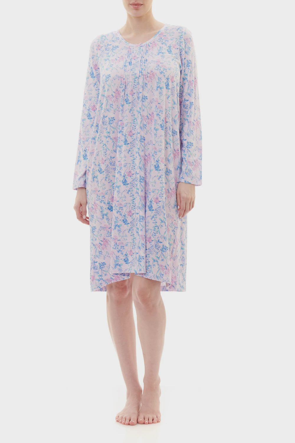 Womens Givoni Short Nightie - Clara Pink (6741805498445)