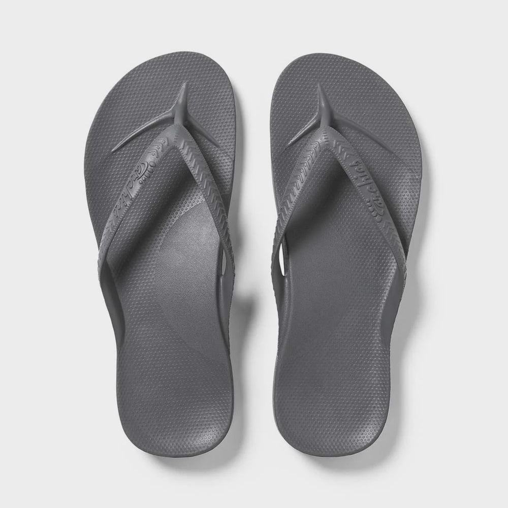 Archies Arch Support Thongs - Charcoal (6966176776269)