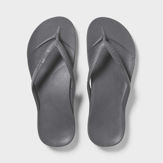 Archies Arch Support Thongs - Charcoal (6966176776269)
