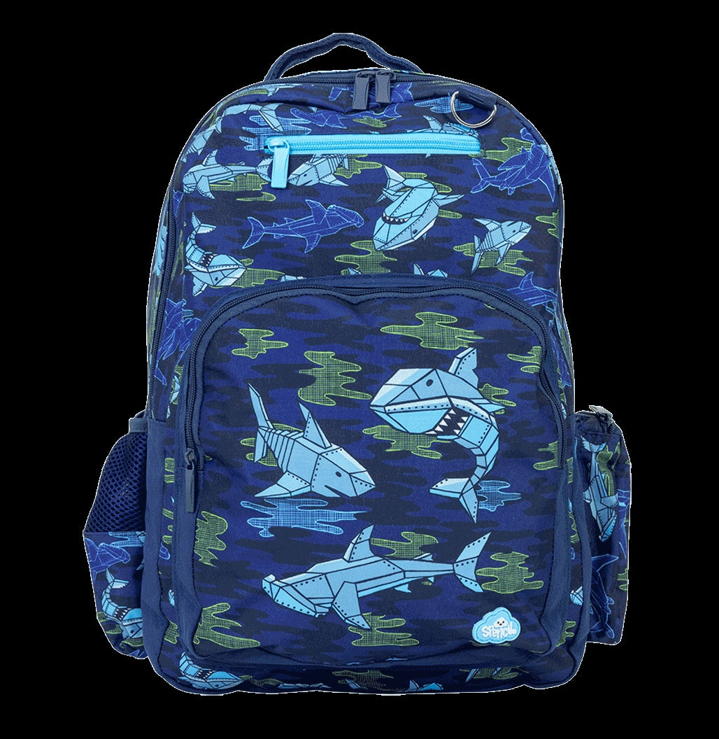 Kids Spencil Big Kids Backpack - Robo Shark (6974606311501)