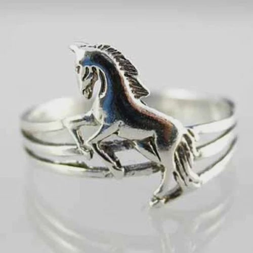 Ring - Sterling Silver Horse (6831644901453)