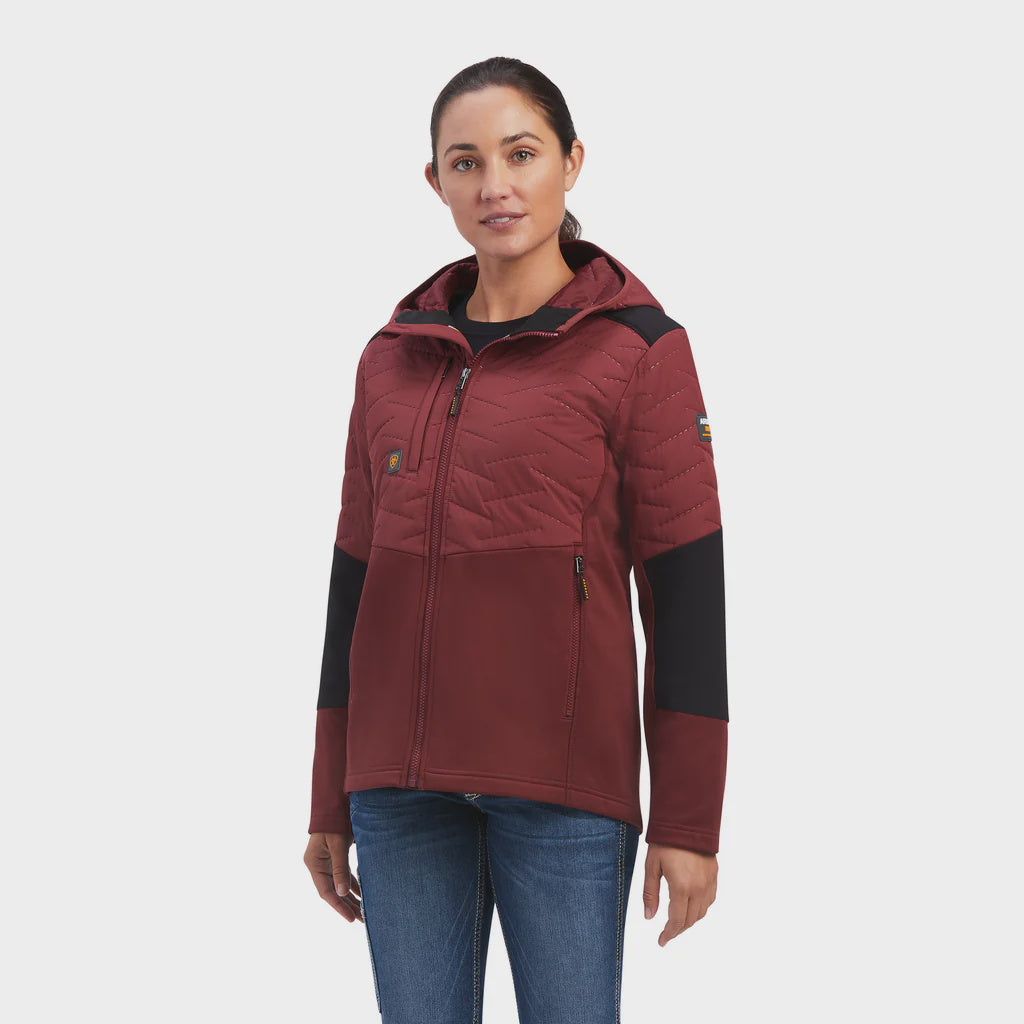 Womens Ariat Rebar Cloud 9 Insulated Jacket - Port (6876193030221)
