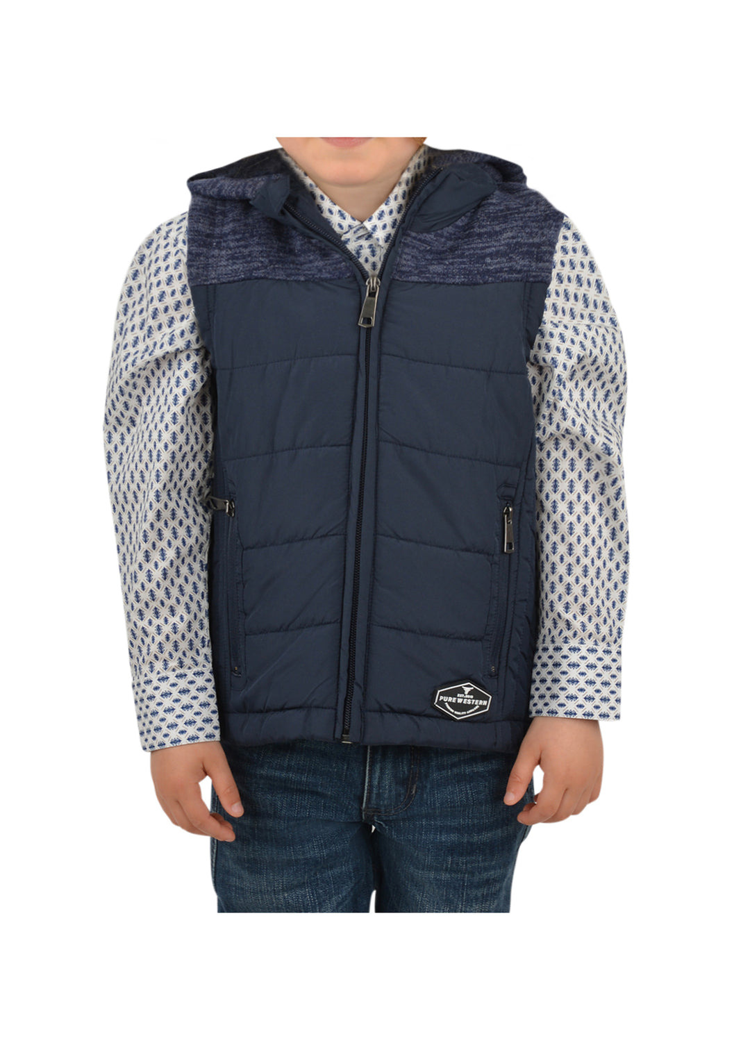 Boys Pure Western Morrison Puffer Vest (6740438745165)