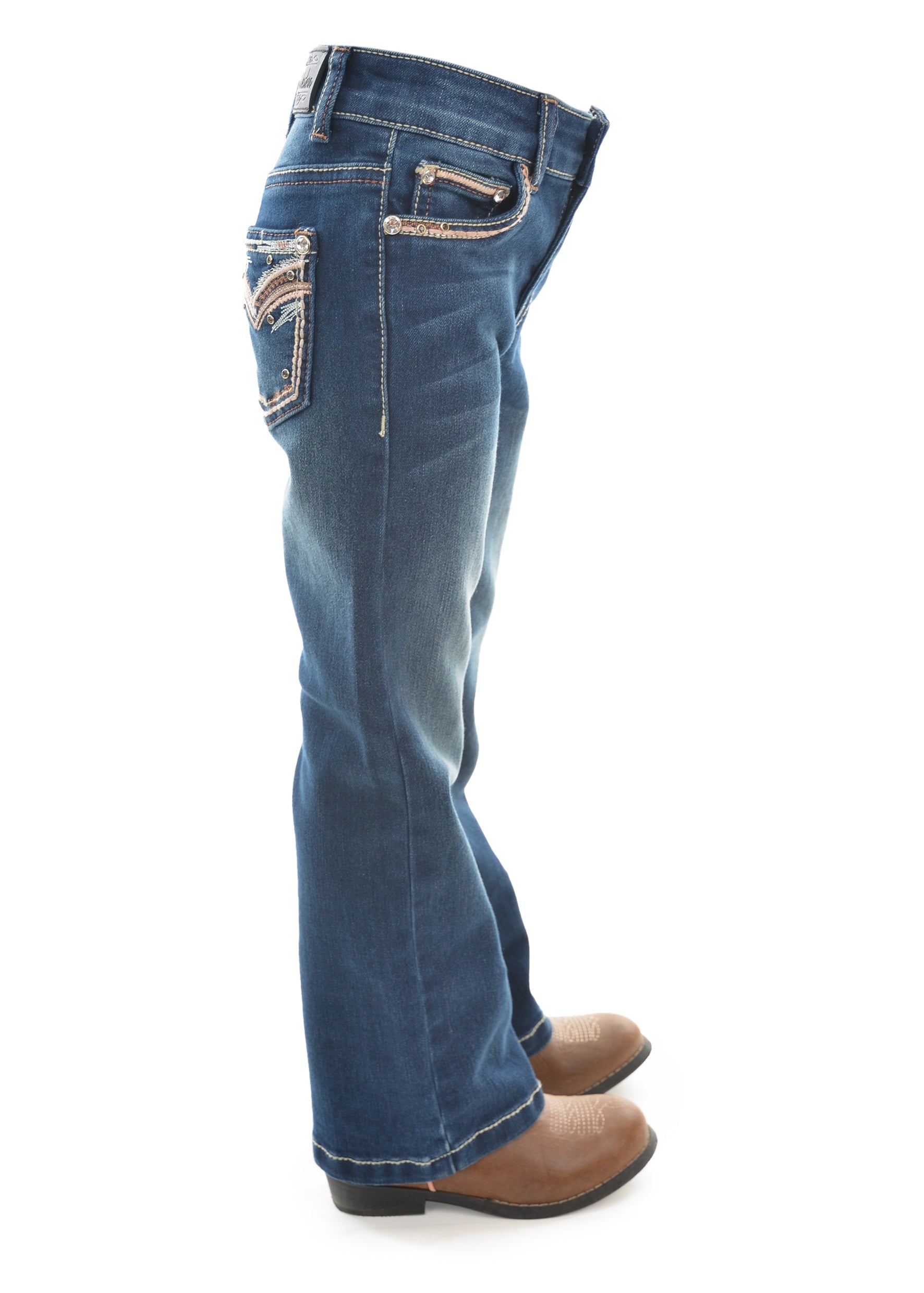 Girls Pure Western Emma Bootcut Jean (6739838402637)