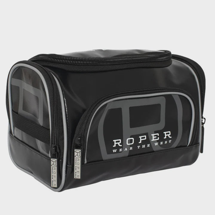 Roper PVC Toiletries Bag - Black (6833374134349)