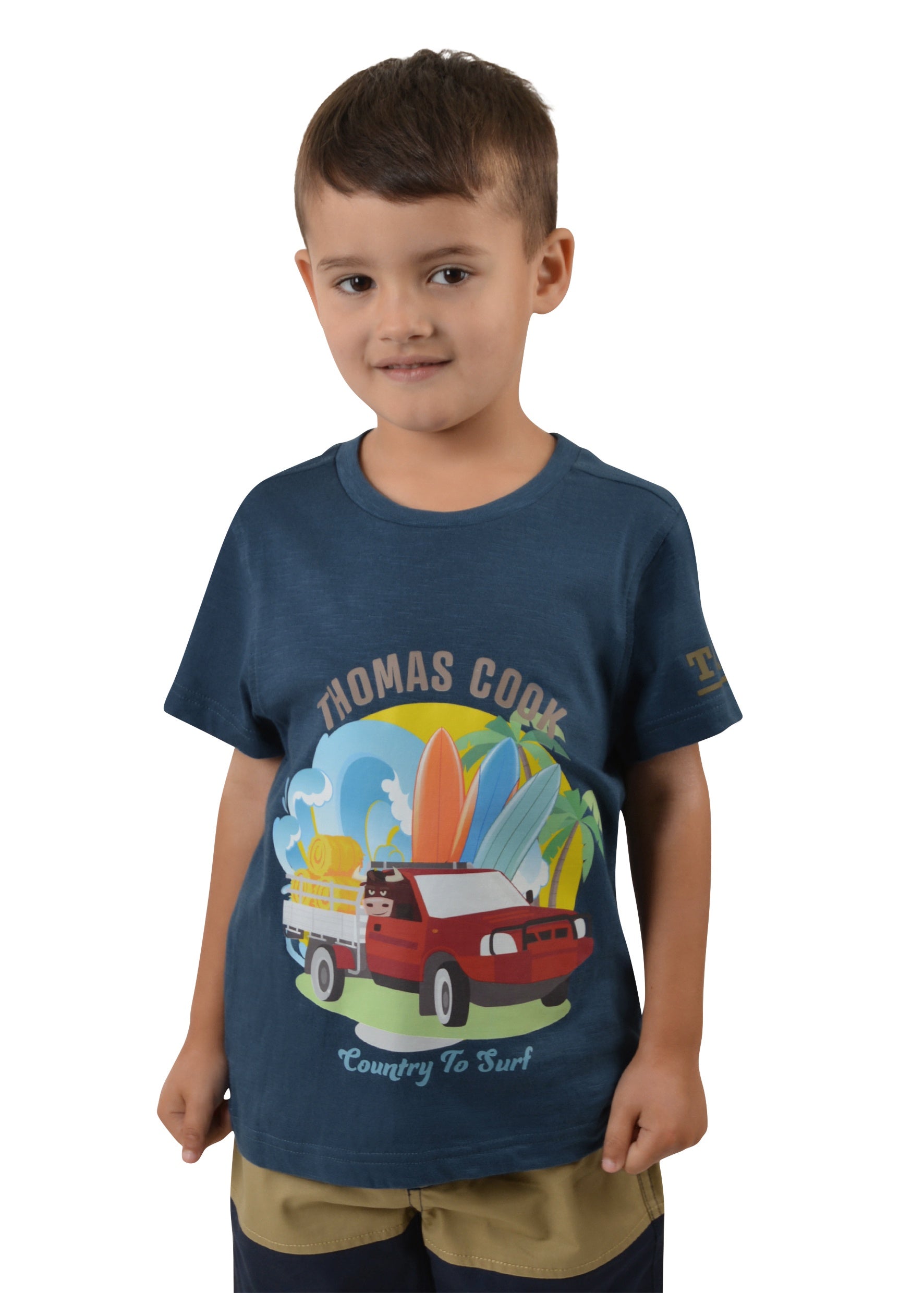 Boys Thomas Cook Country to Surf Tee Tshirt (6815069012045)