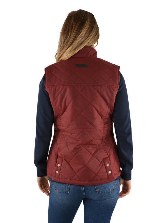 Womens Thomas Cook Hazelbrooke Oilskin Vest (6740161396813)