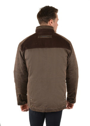 Mens Thomas Cook Bradman Faux Oilskin Jacket (6854560350285)