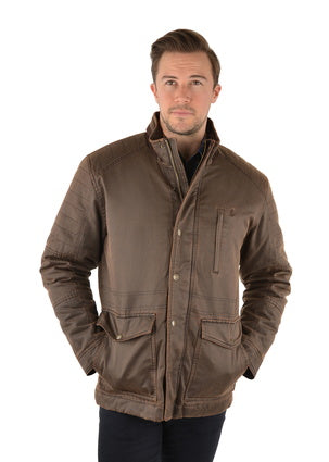 Mens Thomas Cook Bradman Faux Oilskin Jacket (6854560350285)