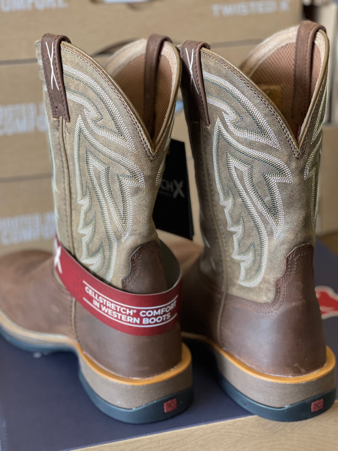 Mens Twisted X 11" Tech X Boot - Hickory / Bomber (6831085256781)